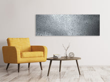 Laden Sie das Bild in den Galerie-Viewer, Leinwandbild Panorama Dunkle Regentropfen an der Wand