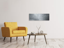 Laden Sie das Bild in den Galerie-Viewer, Leinwandbild Panorama Dunkle Regentropfen an der Wand