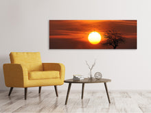 Laden Sie das Bild in den Galerie-Viewer, Leinwandbild Panorama Der Sonnenuntergang am Horizont