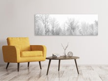 Laden Sie das Bild in den Galerie-Viewer, Leinwandbild Panorama Birken im Schnee