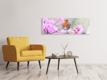 Laden Sie das Bild in den Galerie-Viewer, Leinwandbild Panorama Frühlings Vogel
