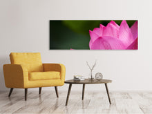 Laden Sie das Bild in den Galerie-Viewer, Leinwandbild Panorama Marko Lotus in pink
