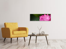 Laden Sie das Bild in den Galerie-Viewer, Leinwandbild Panorama Marko Lotus in pink