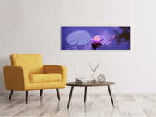 Laden Sie das Bild in den Galerie-Viewer, Leinwandbild Panorama Lotus Blüte