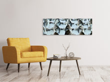 Laden Sie das Bild in den Galerie-Viewer, Leinwandbild Panorama Auf dem Fischmarkt