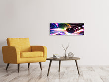 Laden Sie das Bild in den Galerie-Viewer, Leinwandbild Panorama Abstrakte Lichtreflexe