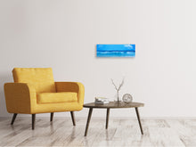 Laden Sie das Bild in den Galerie-Viewer, Leinwandbild Panorama Sanfte Strandwellen