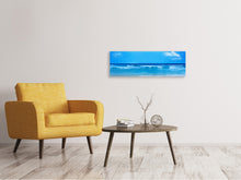 Laden Sie das Bild in den Galerie-Viewer, Leinwandbild Panorama Sanfte Strandwellen