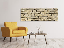 Laden Sie das Bild in den Galerie-Viewer, Leinwandbild Panorama Alte Mauer