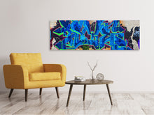 Laden Sie das Bild in den Galerie-Viewer, Leinwandbild Panorama Graffiti NYC