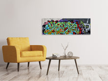 Laden Sie das Bild in den Galerie-Viewer, Leinwandbild Panorama Graffiti in New York