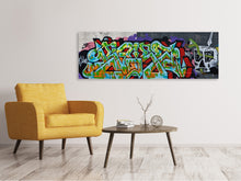 Laden Sie das Bild in den Galerie-Viewer, Leinwandbild Panorama Graffiti in New York