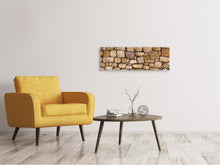 Laden Sie das Bild in den Galerie-Viewer, Leinwandbild Panorama Alte Ziegel
