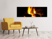 Laden Sie das Bild in den Galerie-Viewer, Leinwandbild Panorama Der Kamin