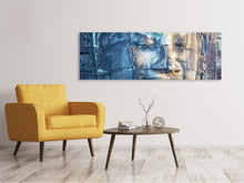 Laden Sie das Bild in den Galerie-Viewer, Leinwandbild Panorama Buddha Statur