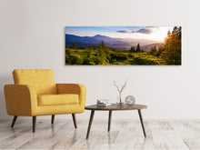 Laden Sie das Bild in den Galerie-Viewer, Leinwandbild Panorama Friedliche Landschaft
