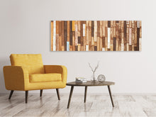 Laden Sie das Bild in den Galerie-Viewer, Leinwandbild Panorama Designholz