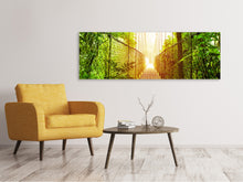 Laden Sie das Bild in den Galerie-Viewer, Leinwandbild Panorama Hängebrücke
