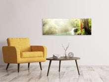 Laden Sie das Bild in den Galerie-Viewer, Leinwandbild Panorama Die grüne Lagune