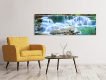 Laden Sie das Bild in den Galerie-Viewer, Leinwandbild Panorama Kaskaden Huay Mae Khamin