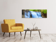 Laden Sie das Bild in den Galerie-Viewer, Leinwandbild Panorama Wasserfall Si Nakharin