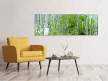 Laden Sie das Bild in den Galerie-Viewer, Leinwandbild Panorama Hinter dem Wasserfall