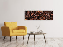 Laden Sie das Bild in den Galerie-Viewer, Leinwandbild Panorama Kaffeebohnen in XXL