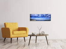 Laden Sie das Bild in den Galerie-Viewer, Leinwandbild Panorama Strandwellen