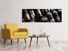 Laden Sie das Bild in den Galerie-Viewer, Leinwandbild Panorama Flaschenweine