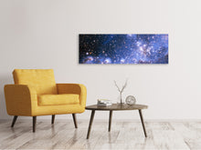 Laden Sie das Bild in den Galerie-Viewer, Leinwandbild Panorama Sternenhimmel
