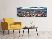 Laden Sie das Bild in den Galerie-Viewer, Leinwandbild Panorama Skyline Manhattan Citylights