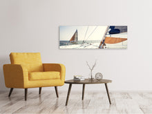 Laden Sie das Bild in den Galerie-Viewer, Leinwandbild Panorama Segelyacht