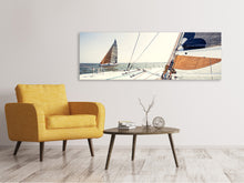 Laden Sie das Bild in den Galerie-Viewer, Leinwandbild Panorama Segelyacht