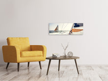Laden Sie das Bild in den Galerie-Viewer, Leinwandbild Panorama Segelyacht