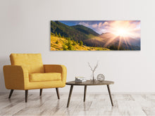 Laden Sie das Bild in den Galerie-Viewer, Leinwandbild Panorama Herbstanfang