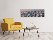 Laden Sie das Bild in den Galerie-Viewer, Leinwandbild Panorama Skyline Blick über Manhattan