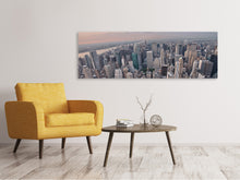 Laden Sie das Bild in den Galerie-Viewer, Leinwandbild Panorama Skyline Blick über Manhattan