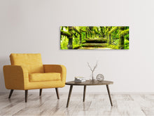 Laden Sie das Bild in den Galerie-Viewer, Leinwandbild Panorama Moos