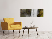 Laden Sie das Bild in den Galerie-Viewer, Leinwandbild Panorama Skogafoss