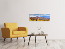 Laden Sie das Bild in den Galerie-Viewer, Leinwandbild Panorama Herbstliche Berglandschaft
