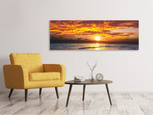 Laden Sie das Bild in den Galerie-Viewer, Leinwandbild Panorama Entspannung am Meer