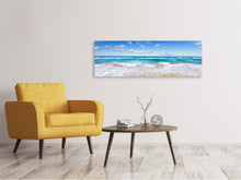 Laden Sie das Bild in den Galerie-Viewer, Leinwandbild Panorama Die Gezeiten und das Meer