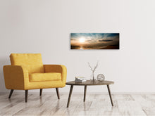 Laden Sie das Bild in den Galerie-Viewer, Leinwandbild Panorama Strandspaziergang