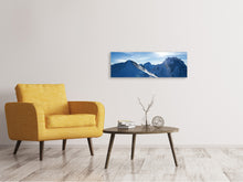 Laden Sie das Bild in den Galerie-Viewer, Leinwandbild Panorama Der Berg im Schnee