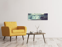 Laden Sie das Bild in den Galerie-Viewer, Leinwandbild Panorama Wasserfall Mexiko