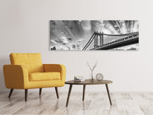 Laden Sie das Bild in den Galerie-Viewer, Leinwandbild Panorama Manhattan Bridge