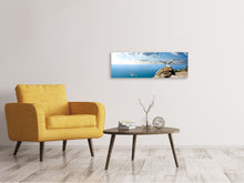 Laden Sie das Bild in den Galerie-Viewer, Leinwandbild Panorama Die Möwen und das Meer