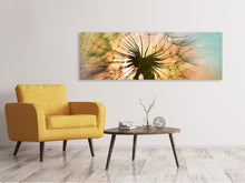 Laden Sie das Bild in den Galerie-Viewer, Leinwandbild Panorama XXL Pusteblume