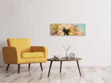 Laden Sie das Bild in den Galerie-Viewer, Leinwandbild Panorama XXL Pusteblume