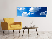 Laden Sie das Bild in den Galerie-Viewer, Leinwandbild Panorama Himmelblau